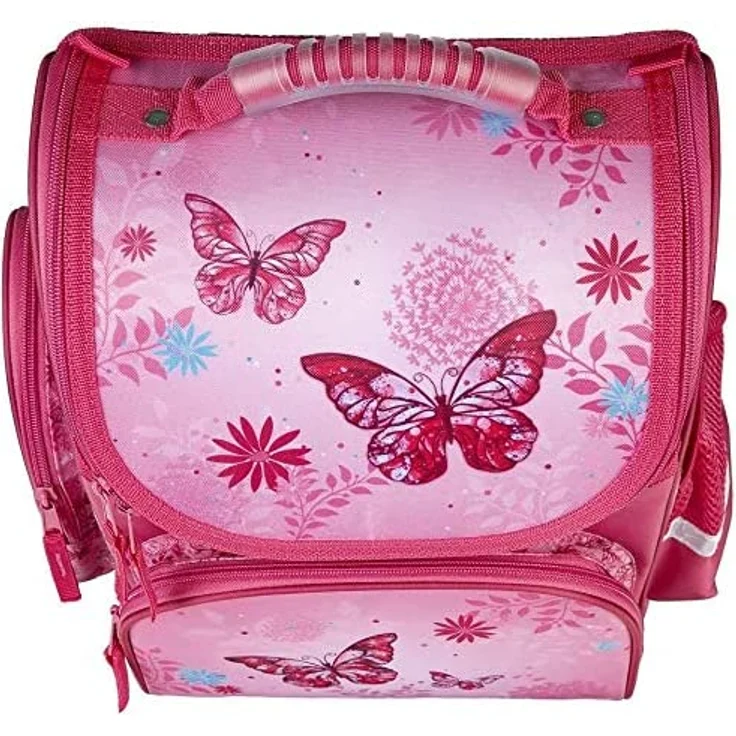 Mädchen Schulranzen 1. Klasse Tornister BUTTERFLY SCHMETTERLINGE 9-teiliges Set mit Sporttasche – Bild 3