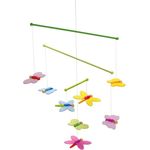 Mobile Schmetterlinge: 33 x 42 cm, Holz, 8 Teile