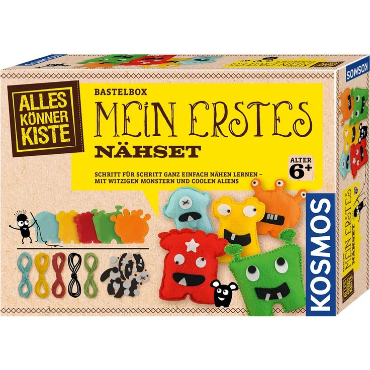 Kosmos 604394 Mein erstes Nähset Nähen Lernen für Kinder, Bastel-Set – Bild 1