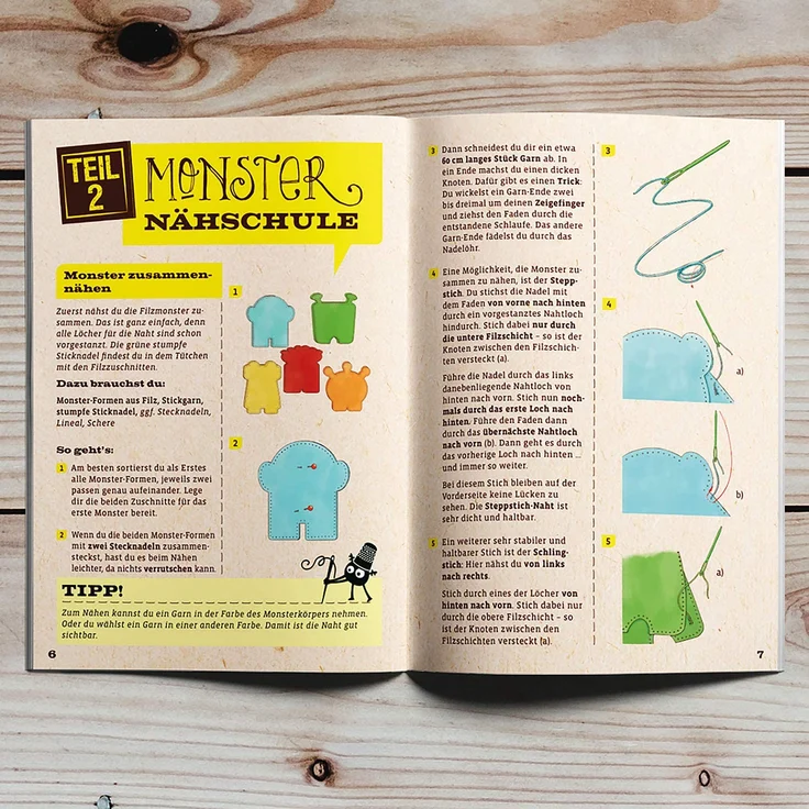 Kosmos 604394 Mein erstes Nähset Nähen Lernen für Kinder, Bastel-Set – Bild 4