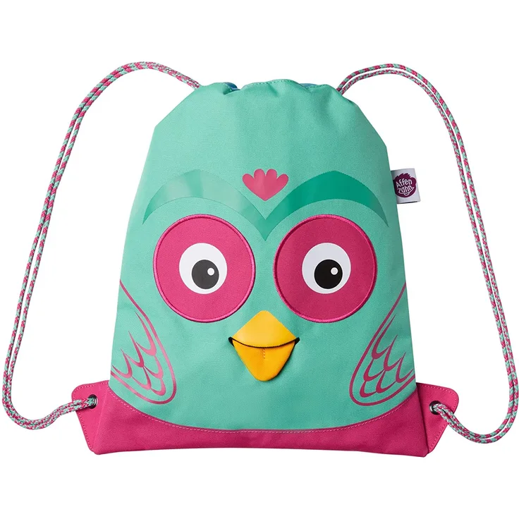 Affenzahn Sporttasche Eule Tasche, türkis rosa