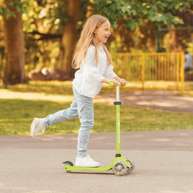 Globber Unisex Jugend Primo Dreiradscooter, grün, One Size – Bild 4