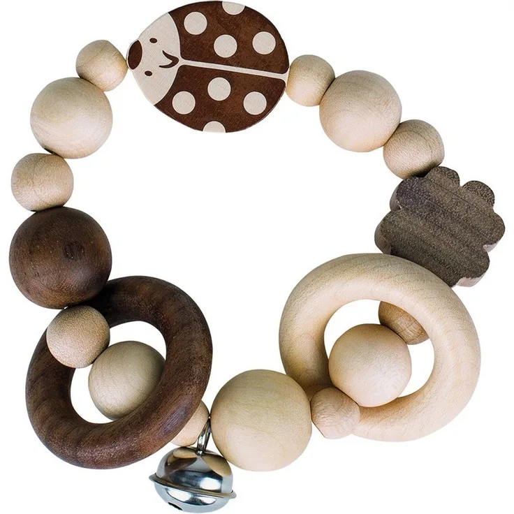 Heimess 764120 Greifling Elastik Marienkäfer, natur