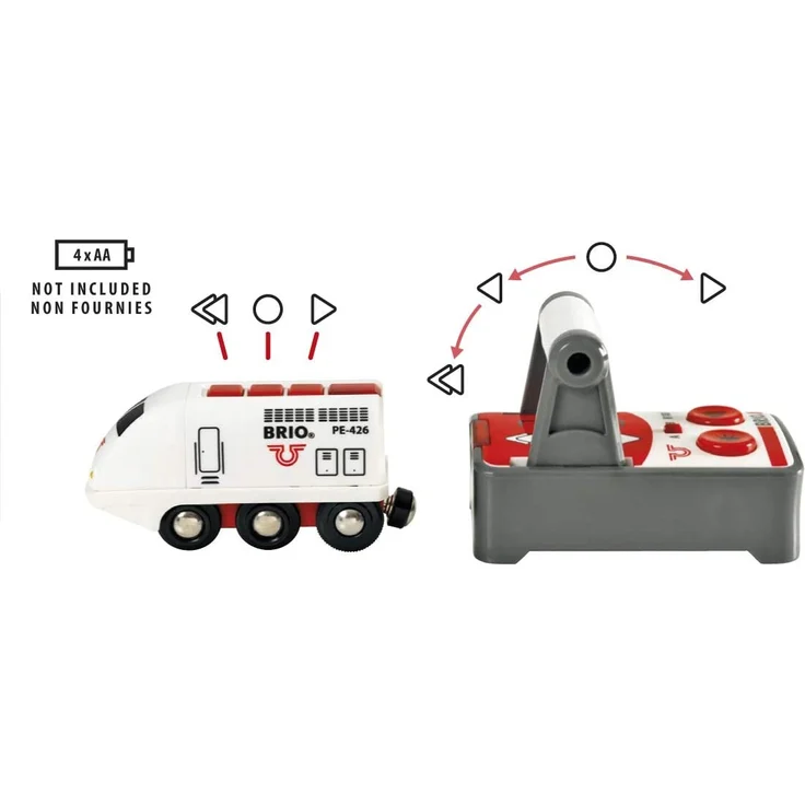BRIO World Elektrische Lok, Ferngesteuert, Brio Eisenbahn Zubehör, Holzspielzeug – Bild 3