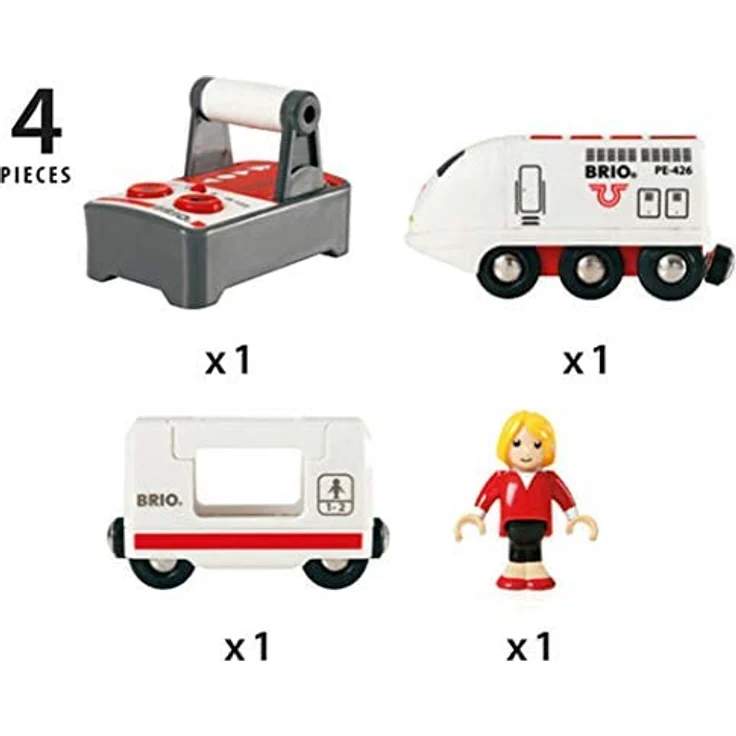 BRIO World Elektrische Lok, Ferngesteuert, Brio Eisenbahn Zubehör, Holzspielzeug – Bild 7
