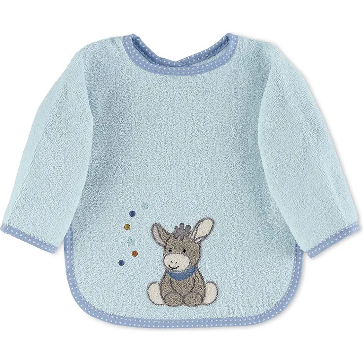 Sterntaler Ärmellätzchen Esel Emmi, Größe: 46 x 73 x 1 cm, Hellblau