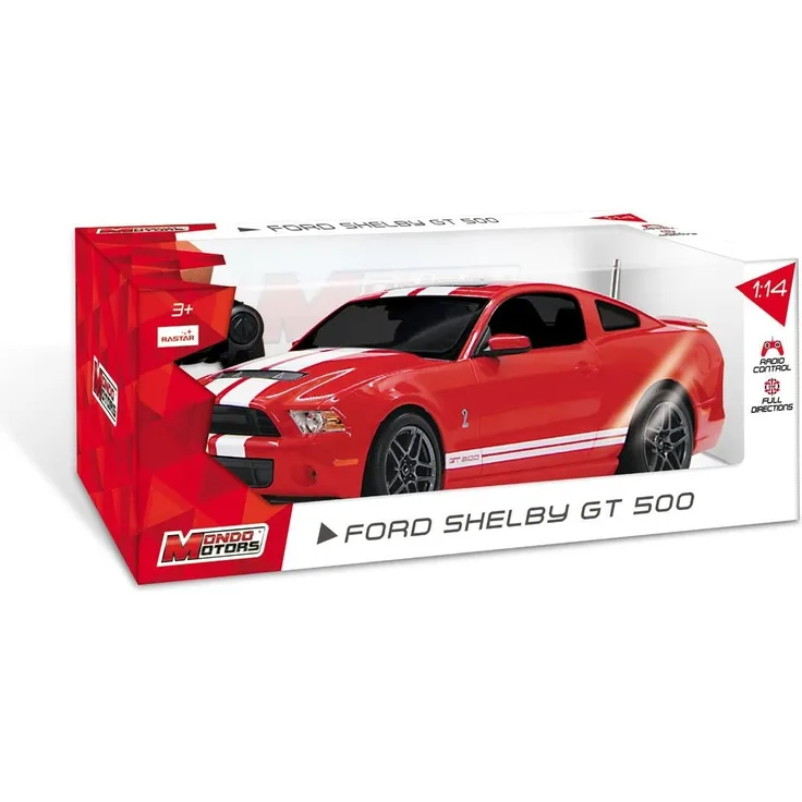 Mondo – Shelby Gt 500 Ford RC-Fahrzeug 1:14, Farbe Rot/Blau, 1899-12-31T01 00.000Z, 63550