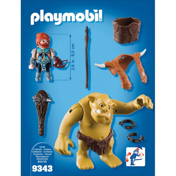 Playmobil 9343 - Riesentroll mit Zwergenrucksack Spiel – Bild 3