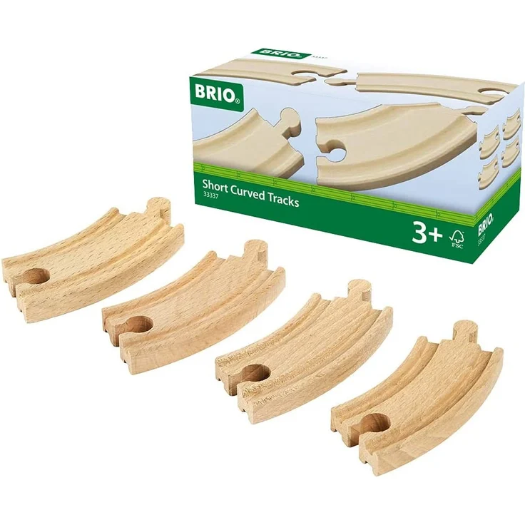 BRIO Bahn 33337 - Kurze gebogene Gleise (E1) – Bild 1
