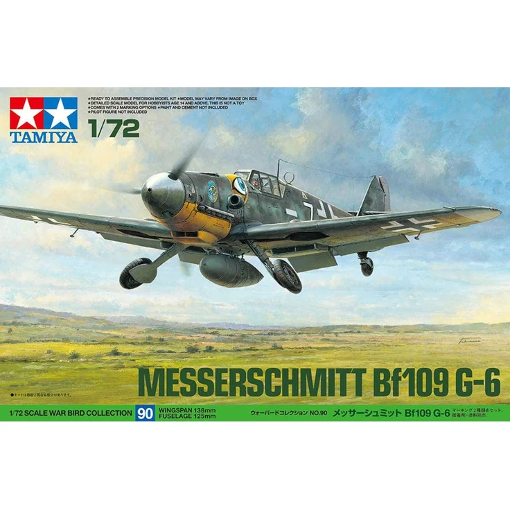 Tamiya 1:72 BF-109 G-6 Messerschmitt 300060790 Modellbausatz – Bild 7