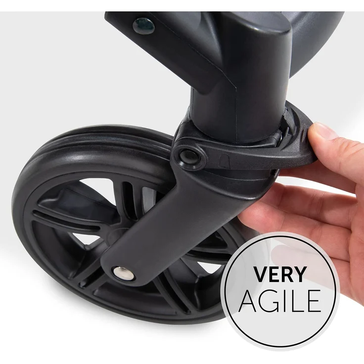 Hauck Buggy Rapid 4 bis 25 kg, Kinderbuggy Klein Zusammenklappbar, mit Liegefunktion, Höhenverstellbar, Großer Korb, Schwarz – Bild 3
