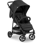 Hauck Buggy Rapid 4 bis 25 kg, Kinderbuggy Klein Zusammenklappbar, mit Liegefunktion, Höhenverstellbar, Großer Korb, Schwarz