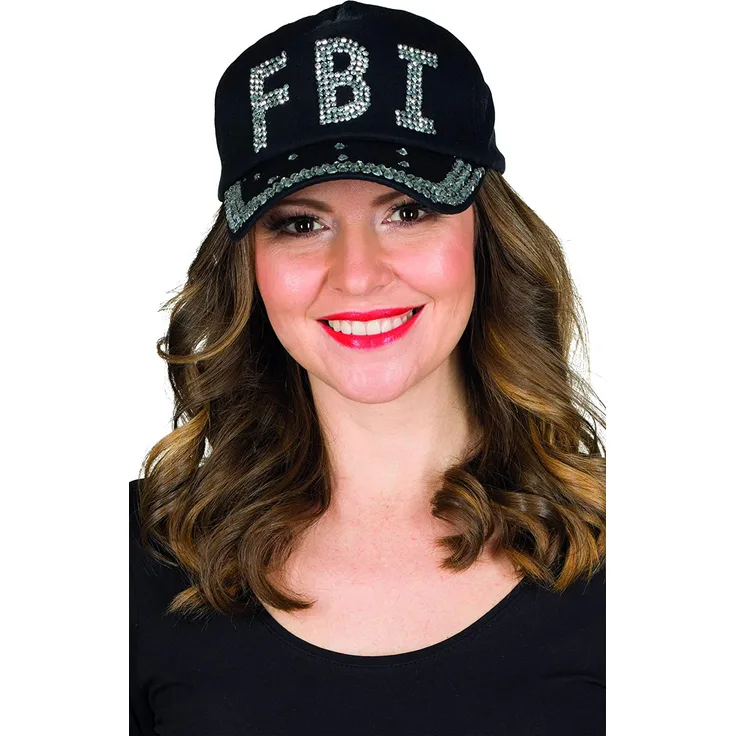 PxP 4874x - Strass Cap - FBI, VIP, Totenkopf - Baseball Kappe Schirmkappe