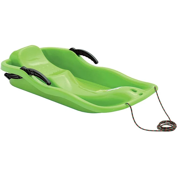 Neustanlo Bob Schlitten Rodel Schneegleiter Bremsen Rodel Kunststoff Zugseil 3 Farben (Blau) – Bild 6