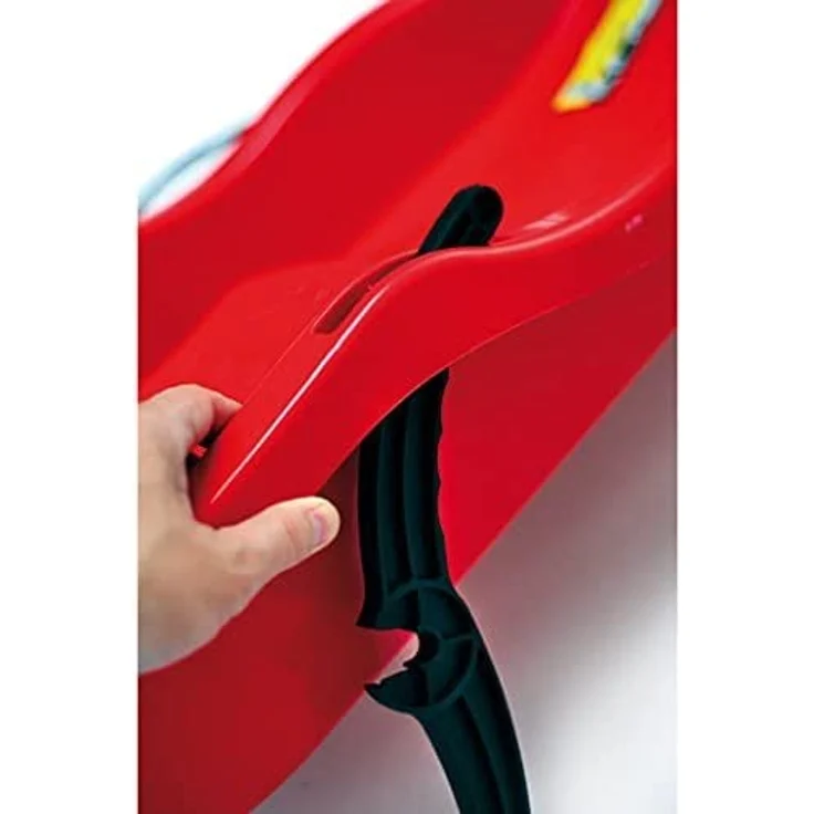 Neustanlo Bob Schlitten Rodel Schneegleiter Bremsen Rodel Kunststoff Zugseil 3 Farben (Blau) – Bild 4