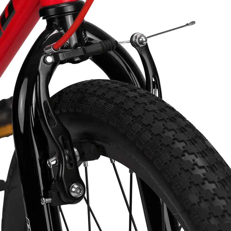Bergsteiger Jugendfahrrad Monaco, 1 Gang, 20 Zoll, RH 31 cm, rot – Bild 6