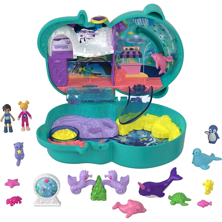 Mattel Polly Pocket Otter-Aquarium Schatulle - Preisvergleich – Bild 1