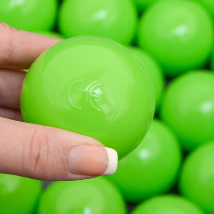 50 Bälle für Bällebad 5,5cm Babybälle Plastikbälle Baby Spielbälle Grün – Bild 5