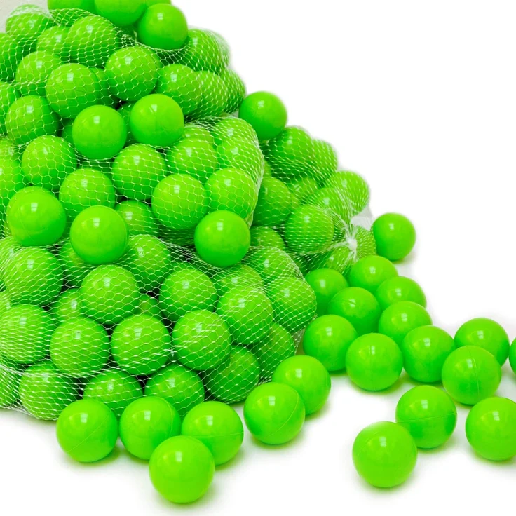 50 Bälle für Bällebad 5,5cm Babybälle Plastikbälle Baby Spielbälle Grün – Bild 7