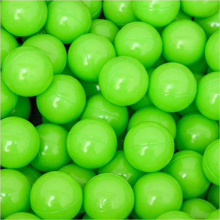 50 Bälle für Bällebad 5,5cm Babybälle Plastikbälle Baby Spielbälle Grün