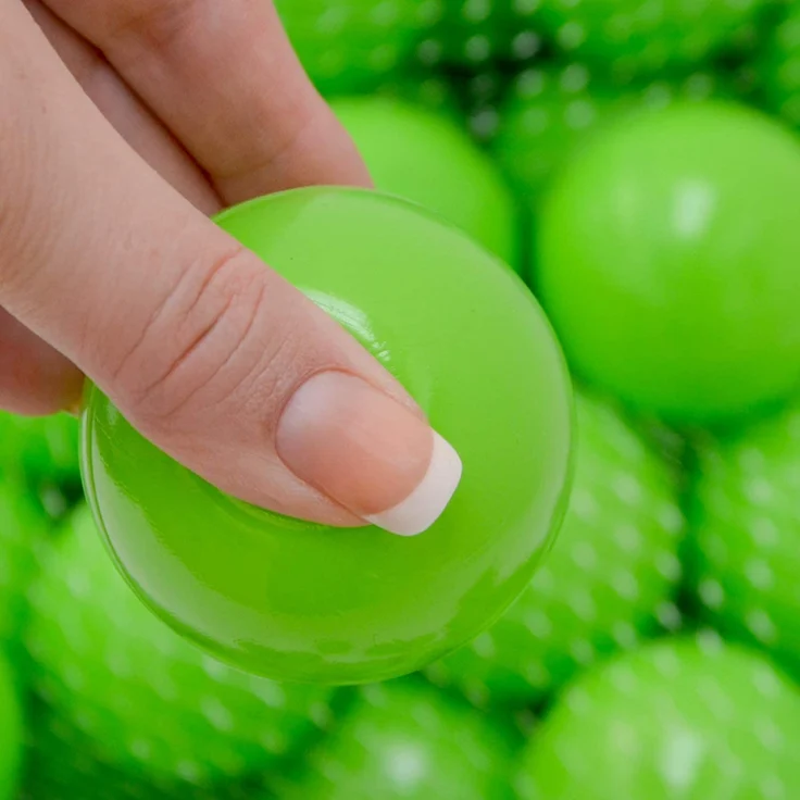 50 Bälle für Bällebad 5,5cm Babybälle Plastikbälle Baby Spielbälle Grün – Bild 6