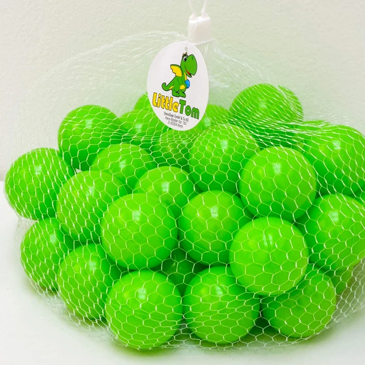 50 Bälle für Bällebad 5,5cm Babybälle Plastikbälle Baby Spielbälle Grün – Bild 3
