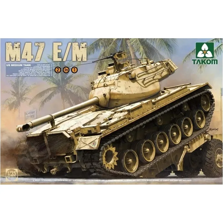 Takom TAK2072 US Medium Tank M47 E/M 2 in 1