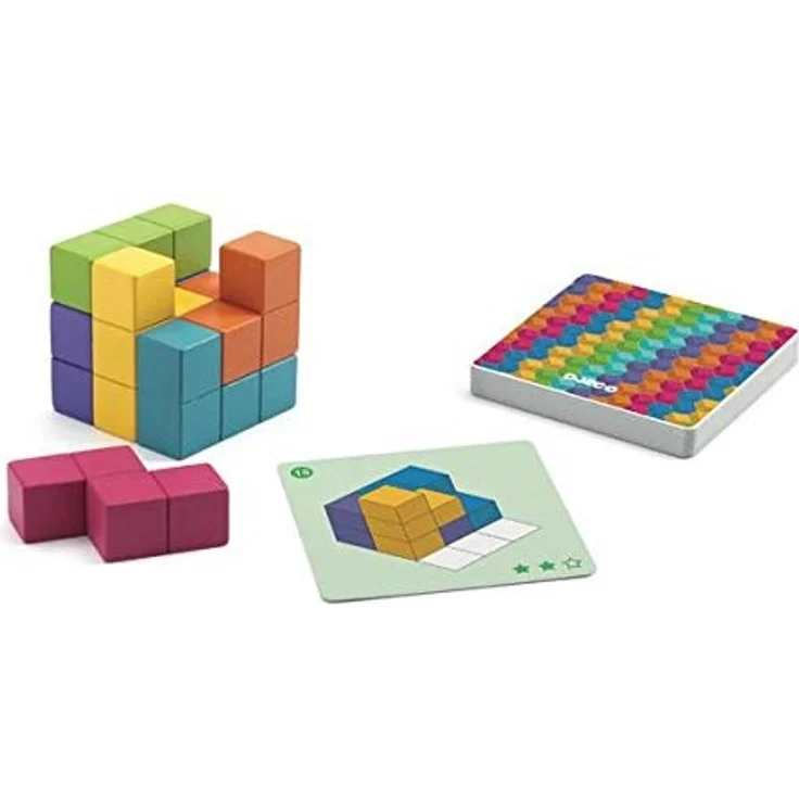 DJECO-Spiel Cubissimo, Mehrfarbig, 15 Stück – Bild 3