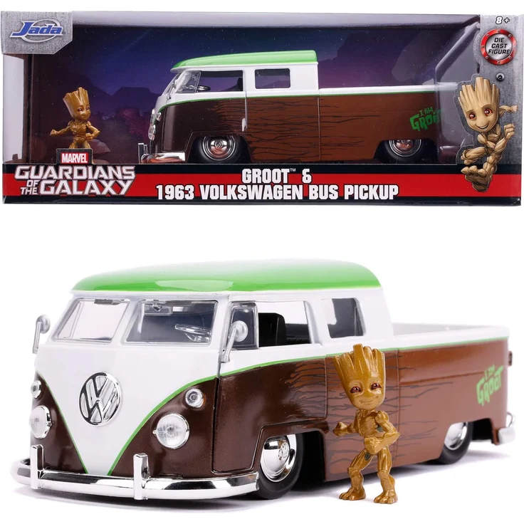 Jada 253225013 Marvel Groot 1963 Bus Pickup 1:24 – Bild 7