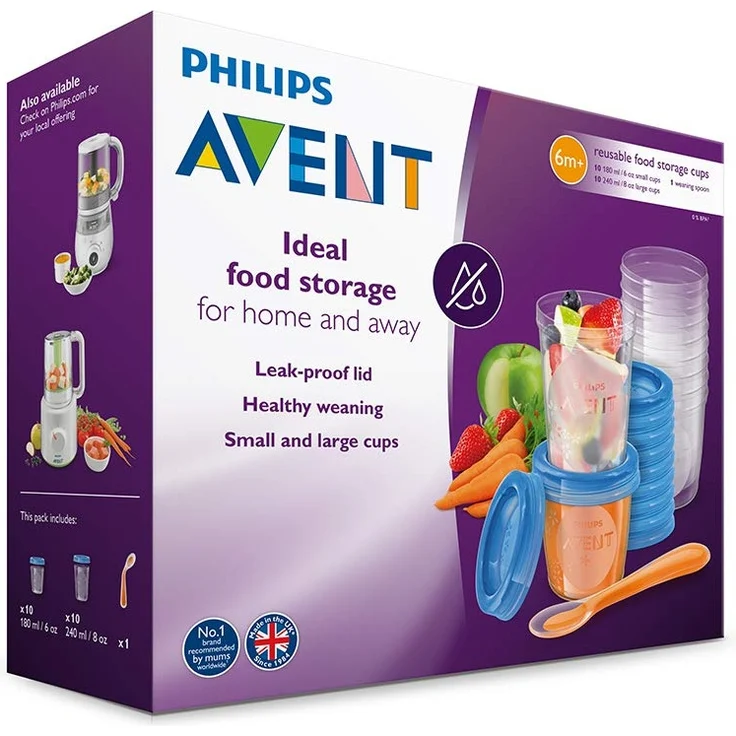 Philips AVENT Nahrungs-Mehrwegbecher 10 x 180ml/10 x 240ml - Preisvergleich – Bild 7