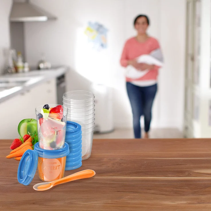 Philips AVENT Nahrungs-Mehrwegbecher 10 x 180ml/10 x 240ml - Preisvergleich – Bild 3
