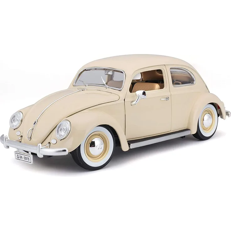 Bauer Spielwaren 12029W Volkswagen Käfer '55 Modellauto im Maßstab 1:18, beige
