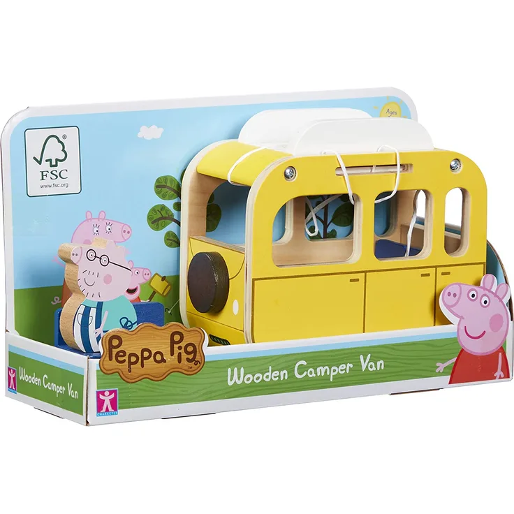 Tm Toys PEPPA PIG WOODEN CAMPER WITH PEPA FIGURE 07388