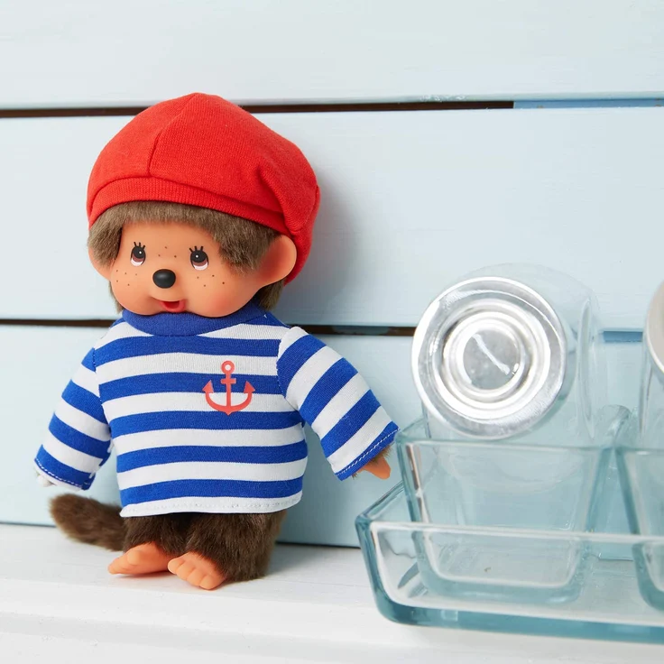 BANDAI – 20073 – Plüsch – Monchhichi Jungen Marin – Bild 4