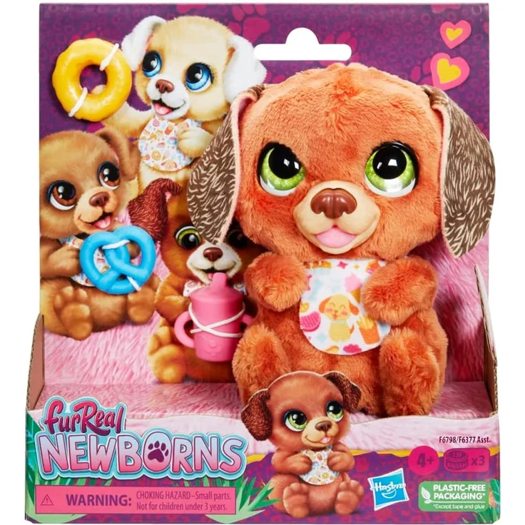 Hasbro furReal Newborns Puppy Animatronic Plush Toy with Sound Effects – Bild 1