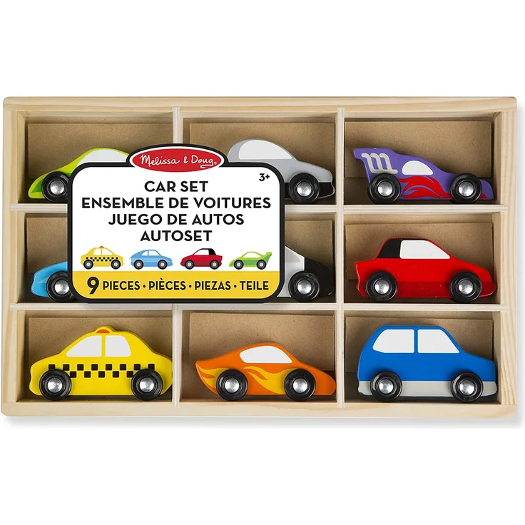 Melissa & Doug Holzautos (9 Teile)