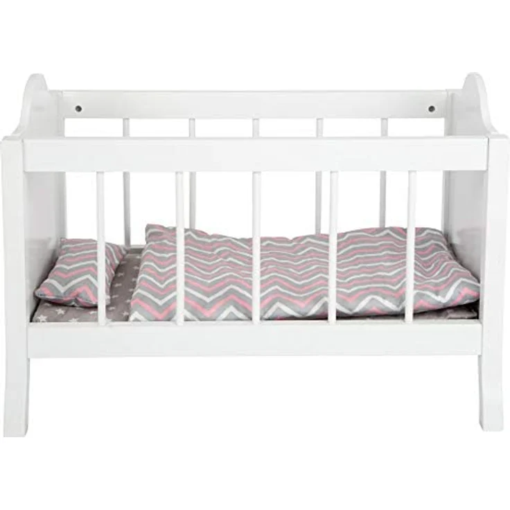 Small Foot puppenbett mit Bettzeug junior 50 x 30 cm Holz weiß - Preisvergleich – Bild 2