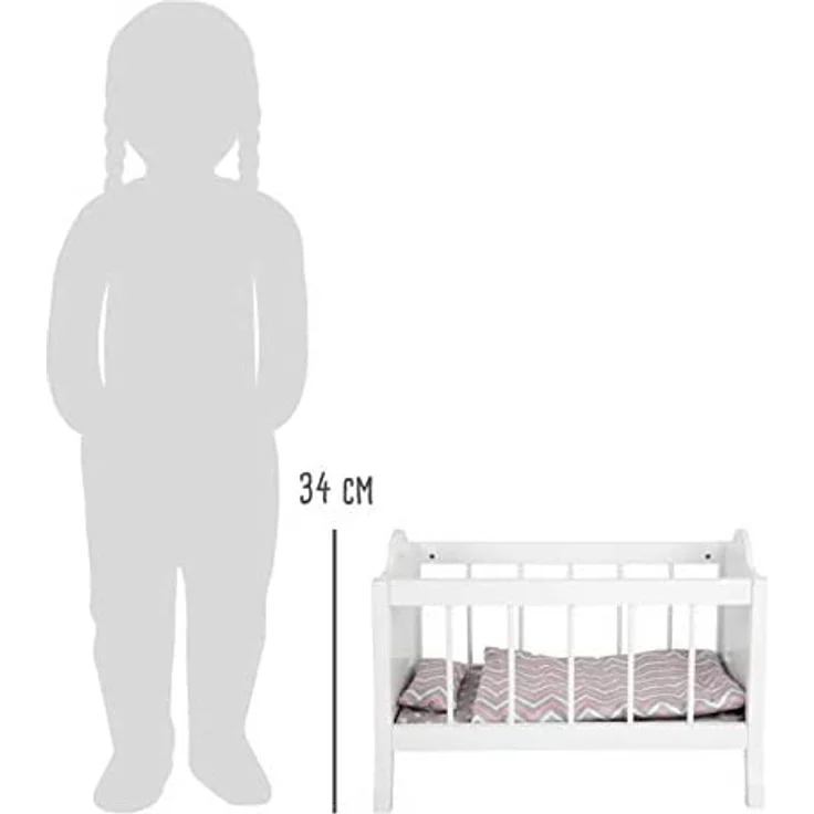 Small Foot puppenbett mit Bettzeug junior 50 x 30 cm Holz weiß - Preisvergleich – Bild 5