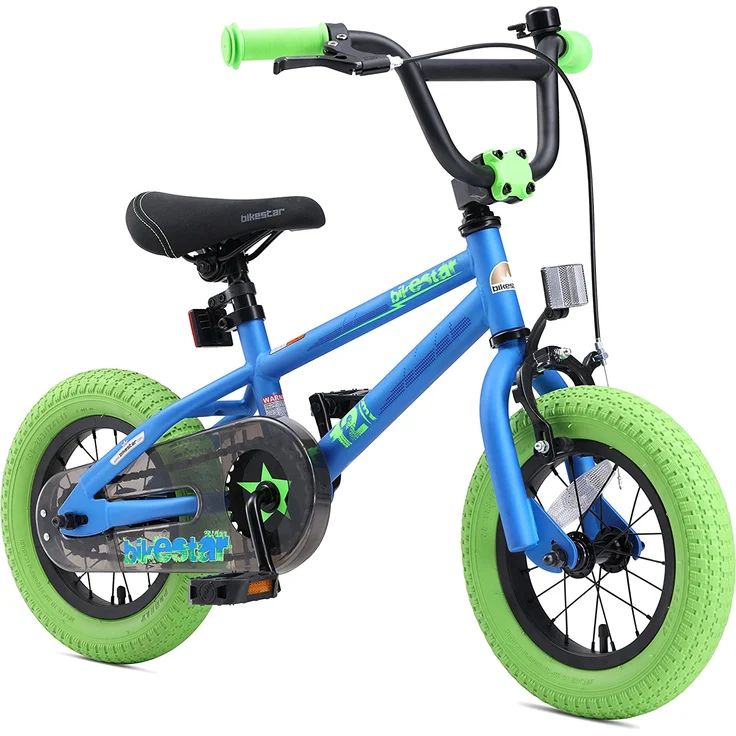 Bikestar BMX Fahrrad 12 Zoll - Blau & Grün – Bild 2