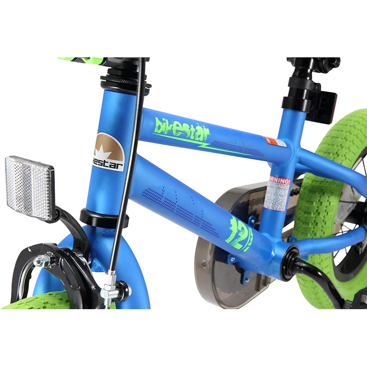 Bikestar BMX Fahrrad 12 Zoll - Blau & Grün – Bild 7