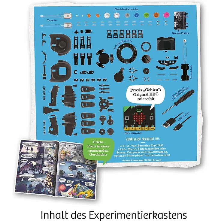 KOSMOS 620585 Proxi Dein micro bit Programmier-Roboter Experimentierkasten – Bild 7