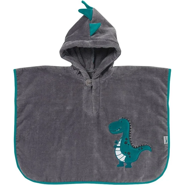 Schlummersack kuschelig weicher Badeponcho mit Kapuze - Jurassic - für Jungs und Mädchen von 1-3 Jahre