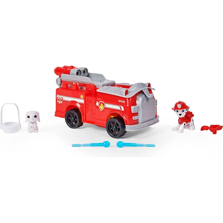 Spin Master Paw Patrol Marshalls Rise and Rescue Convertible Toy Car Toy Vehicle (Red/White Includes Action Figures and Accessories) 6063638 – Bild 6
