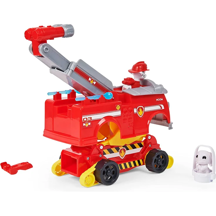 Spin Master Paw Patrol Marshalls Rise and Rescue Convertible Toy Car Toy Vehicle (Red/White Includes Action Figures and Accessories) 6063638 – Bild 5