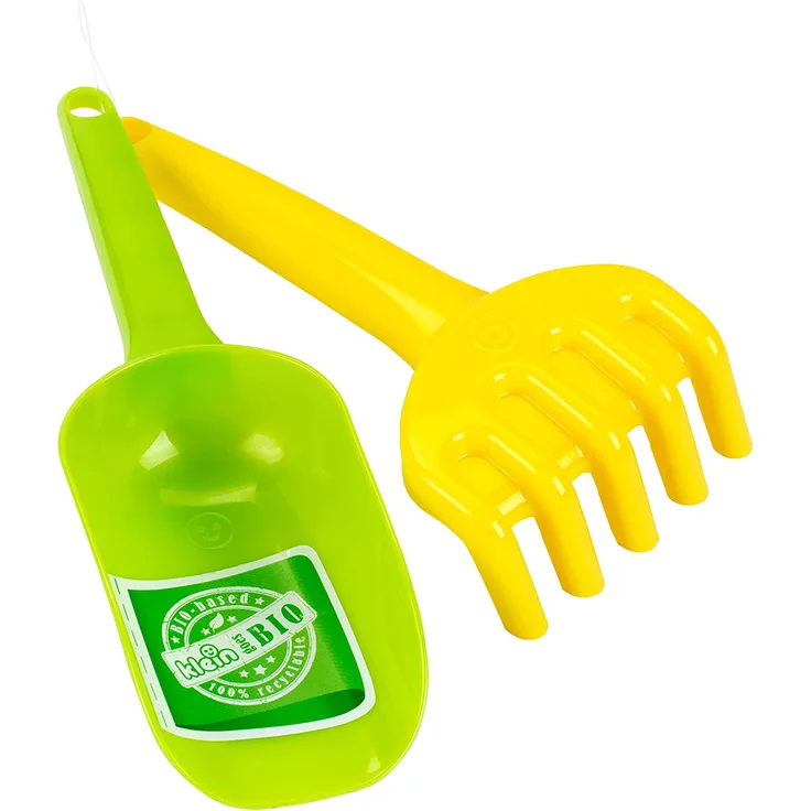 Theo Klein 7638 KLEIN goes Bio Sand Set-Mehlschaufel und Sandrechen, für Kinder ab 1 Jahr