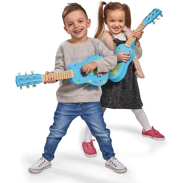 Eichhorn 100003480 Musik Holzgitarre stimmbare Gitarre aus Holz mit sechs Saiten, mit süßem Tiermotiv, 54 cm lang, ab DREI Jahren – Bild 6