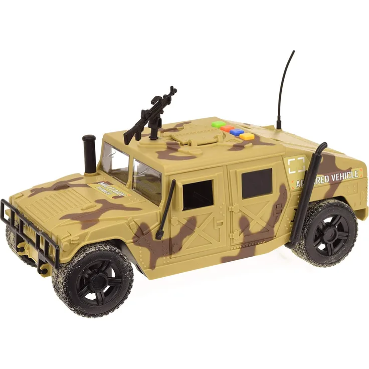 Anik-Shop Army MILITÄRFAHRZEUG Licht Sound Friction 1:16 Hummer Militär Auto Gepanzert Jeep Spielzeug Geschenk 08