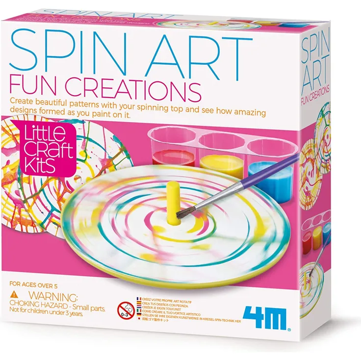 4M 404769 Little Craft Spin Art Fun Creation, Mehrfarbig