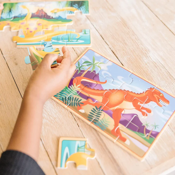 Dinosaurier-Puzzle-Set - Preisvergleich – Bild 4