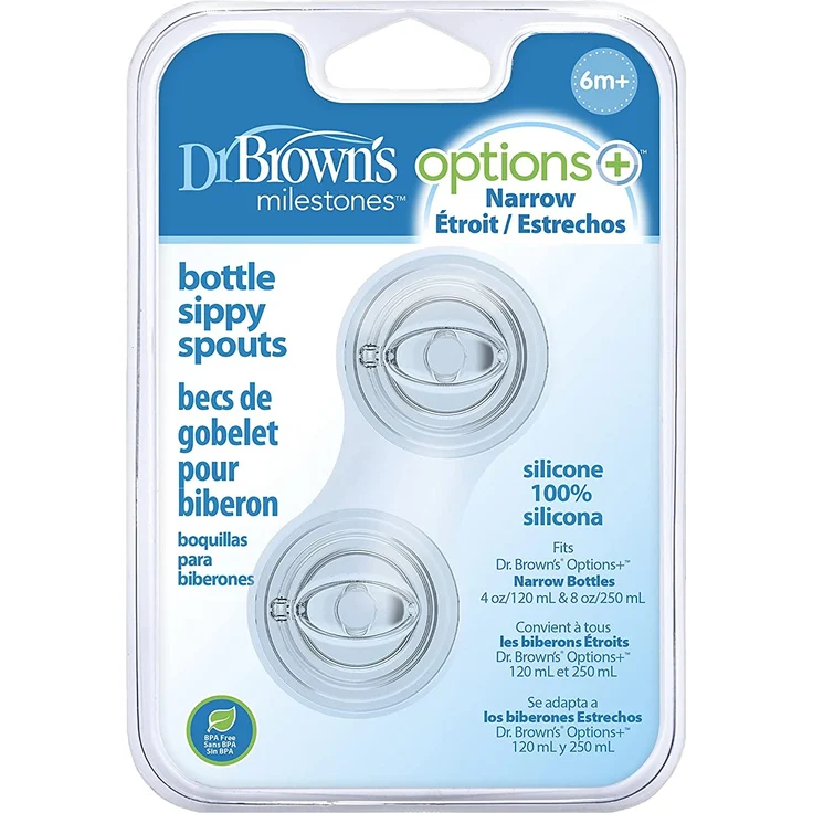 Dr. Brown's Schnabel Sauger 2 Stück Transparent – Bild 2